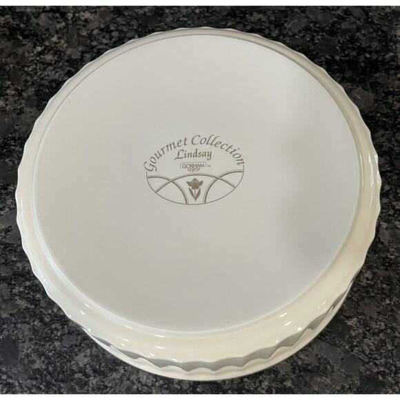 Gorham Lindsay Town & Country Gourmet Collection 7” Round Soufflé Serving Bowl - Picture 3 of 3